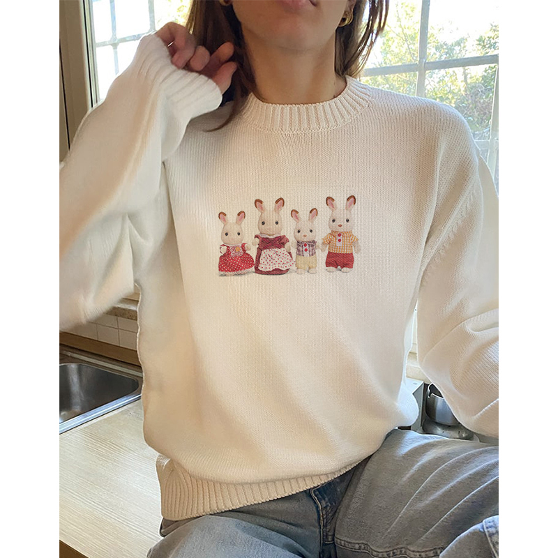 Korean Street Fashion Female - Maglioni primaverili New Sweet Street Gothic