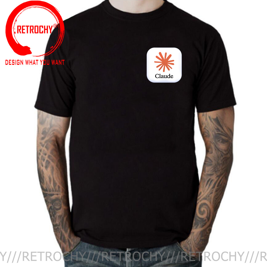 Street Fashion Brand Logo - T-shirt con logo Claude AI, divertente