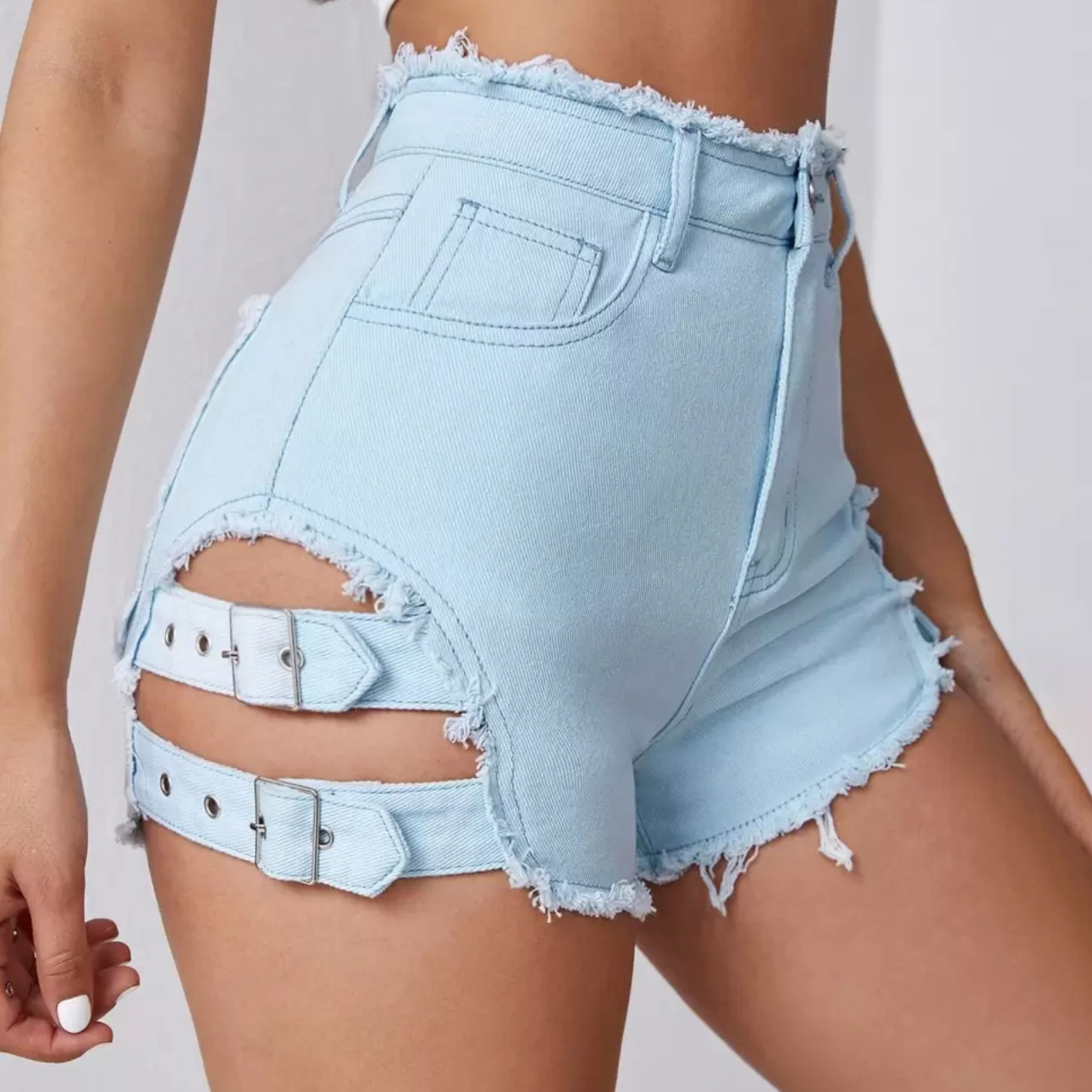 Street Fashion Hot - Shorts in denim da donna a