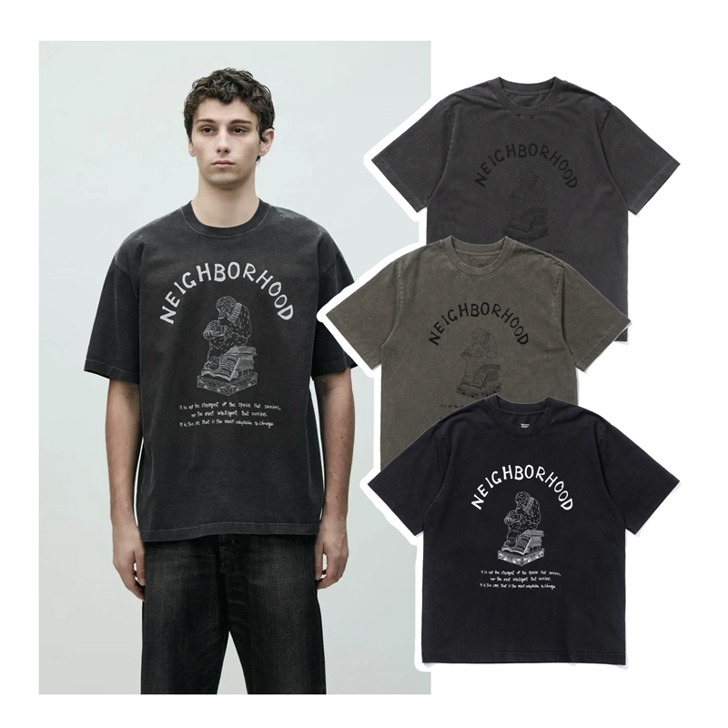 Street Fashion Of Japan - T-shirt NBHD Carve con stampa Scimmia