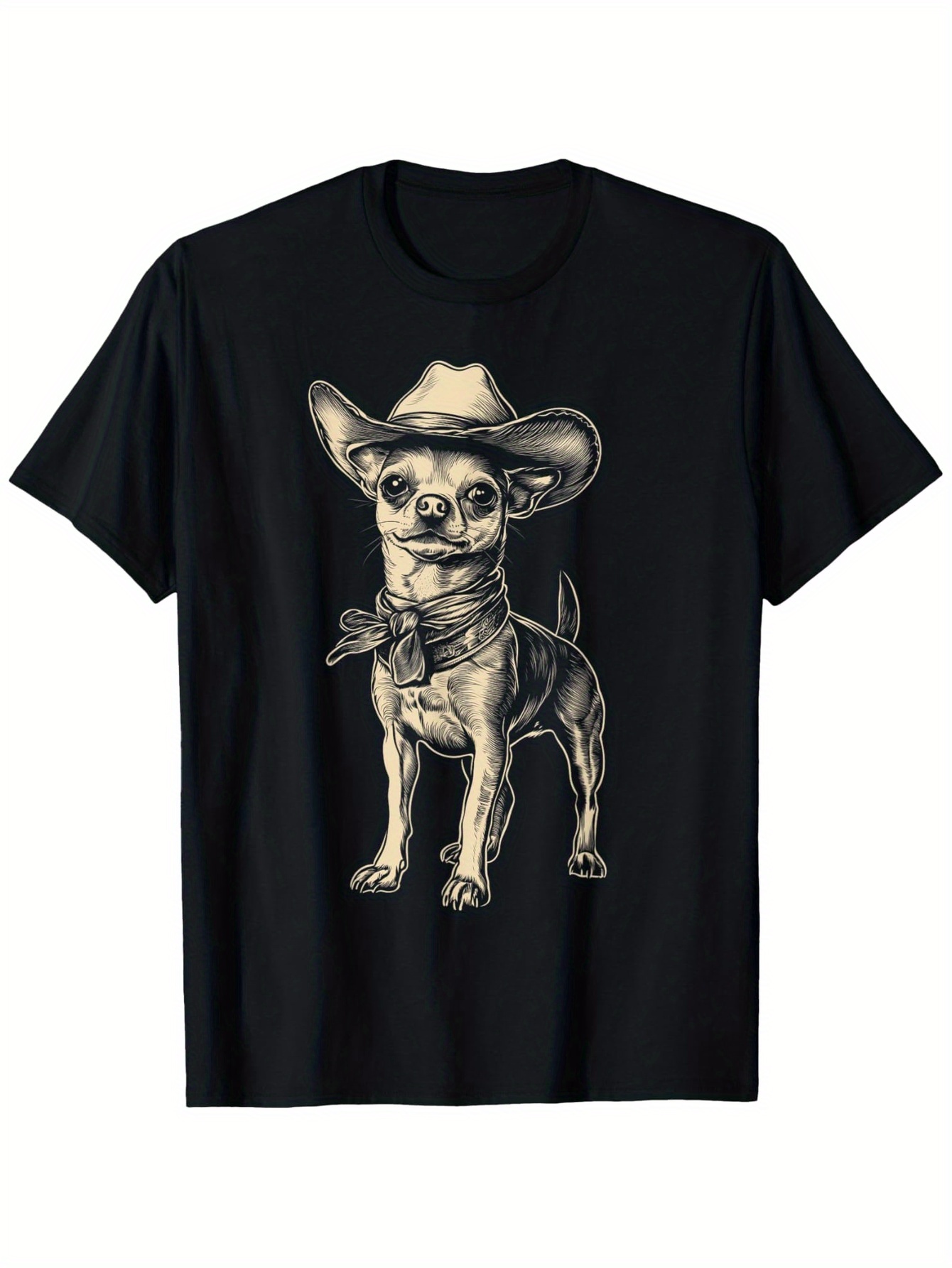 Street Fashion Co - T-shirt divertente con stampa di Chihuahua