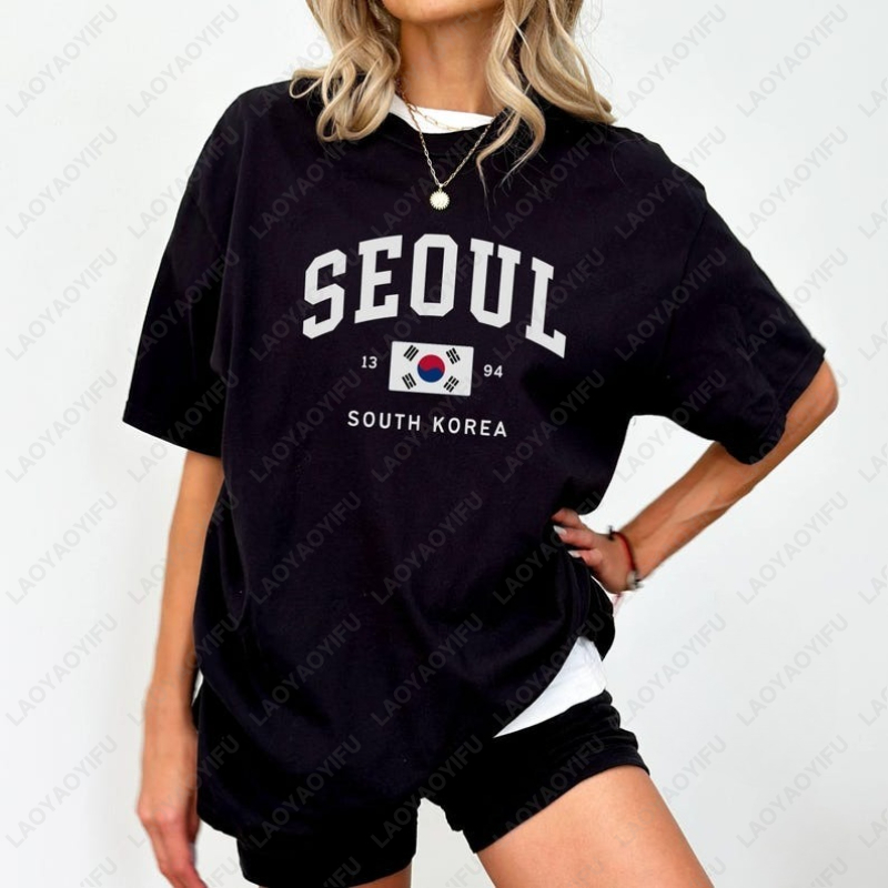Seoul Bandiera sudcoreana T-sh - Street Fashion Of Seoul recensione e prezzo