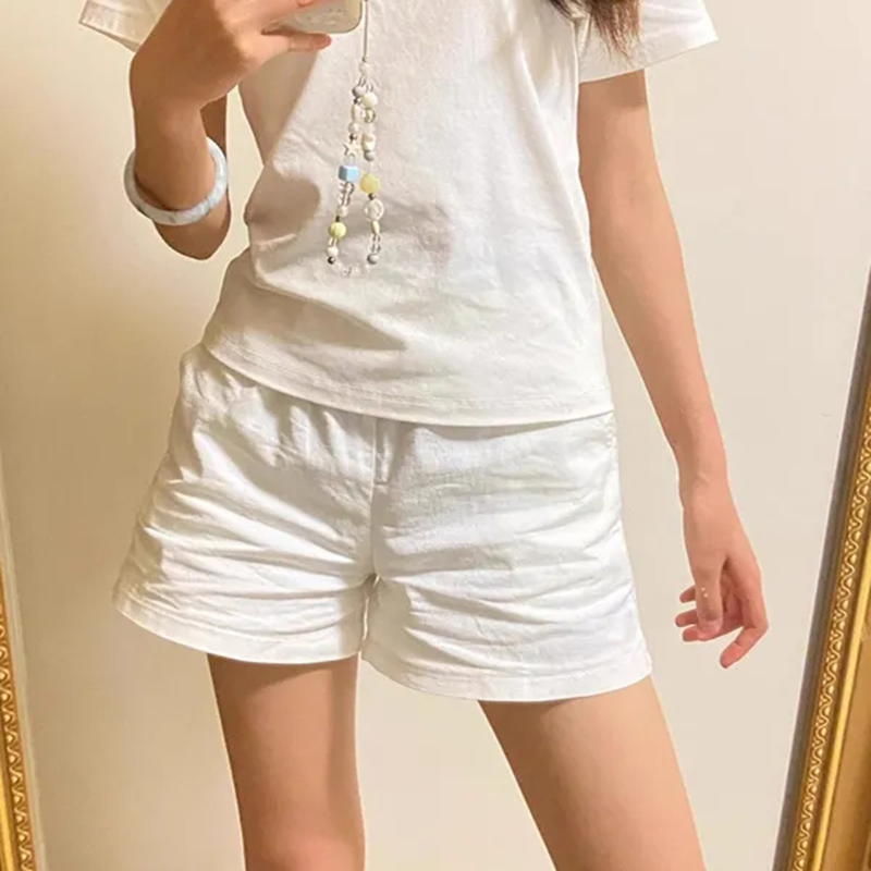Pantaloncini in cotone a vita  - Korean Street Fashion Female recensione e prezzo
