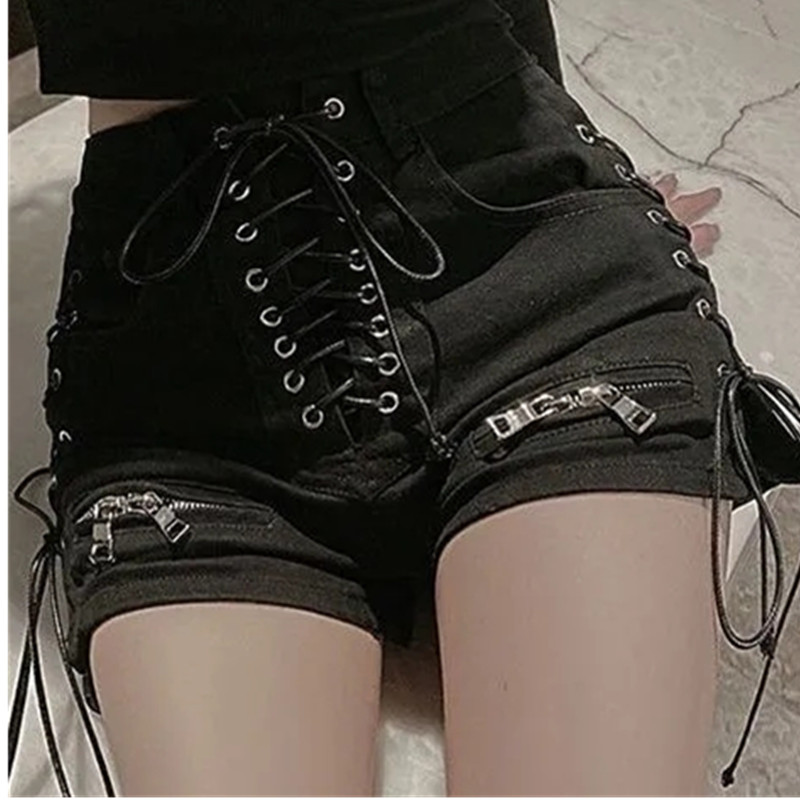 Nuovi Shorts in Denim Sexy con - Street Fashion Goth recensione e prezzo