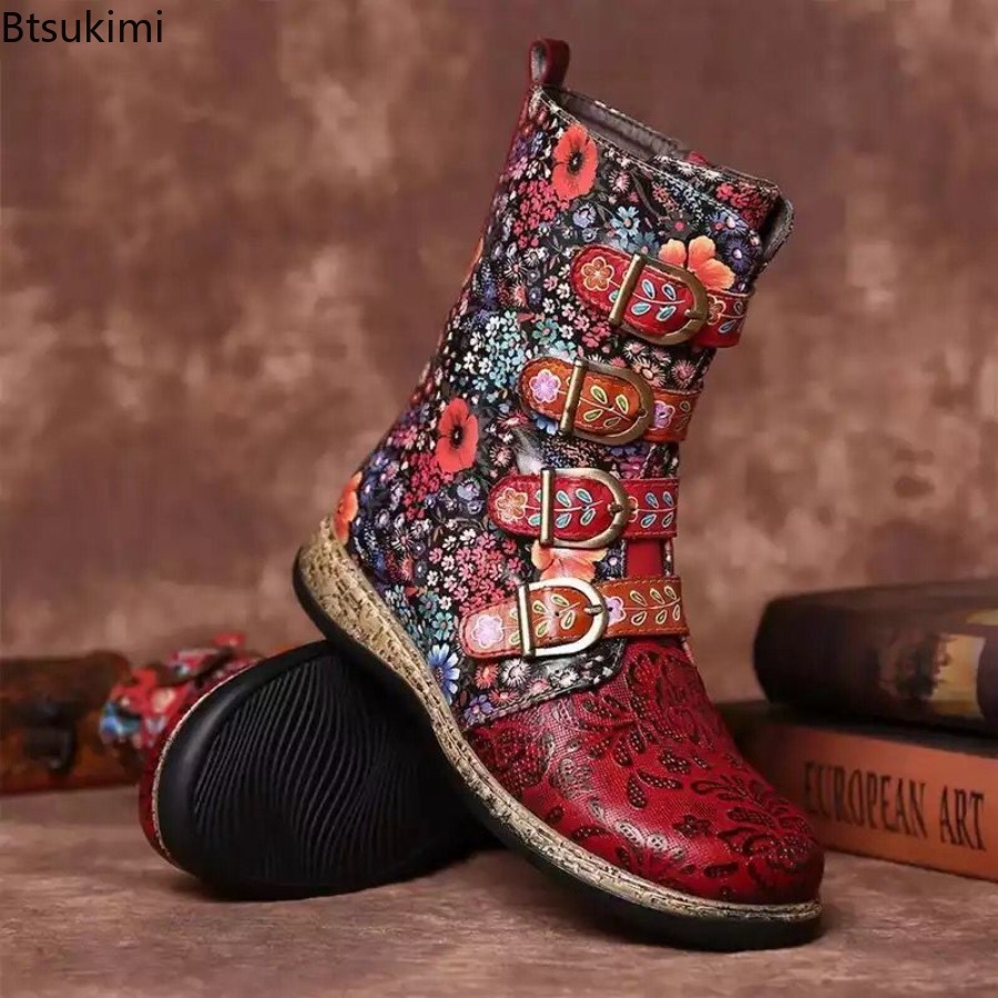 Stivali in pelle stampata da d - Street Fashion Vintage recensione e prezzo