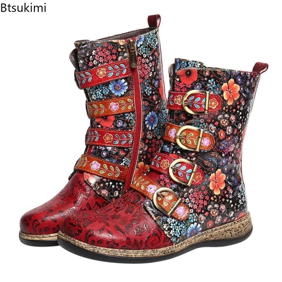 Stivali in pelle stampata da d - Street Fashion Vintage recensione e prezzo