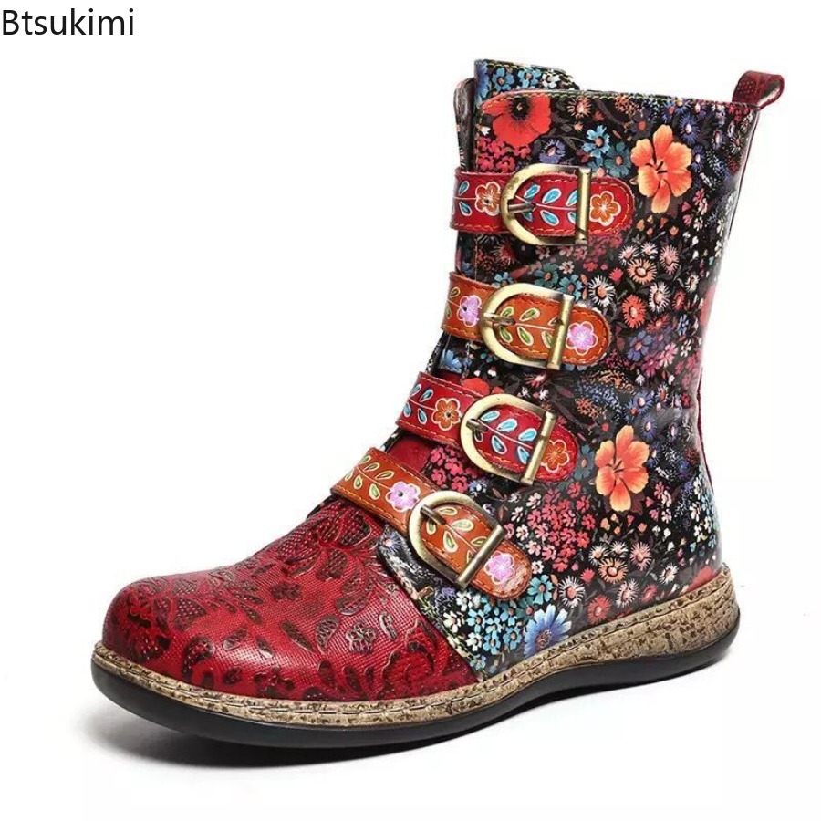Stivali in pelle stampata da d - Street Fashion Vintage recensione e prezzo