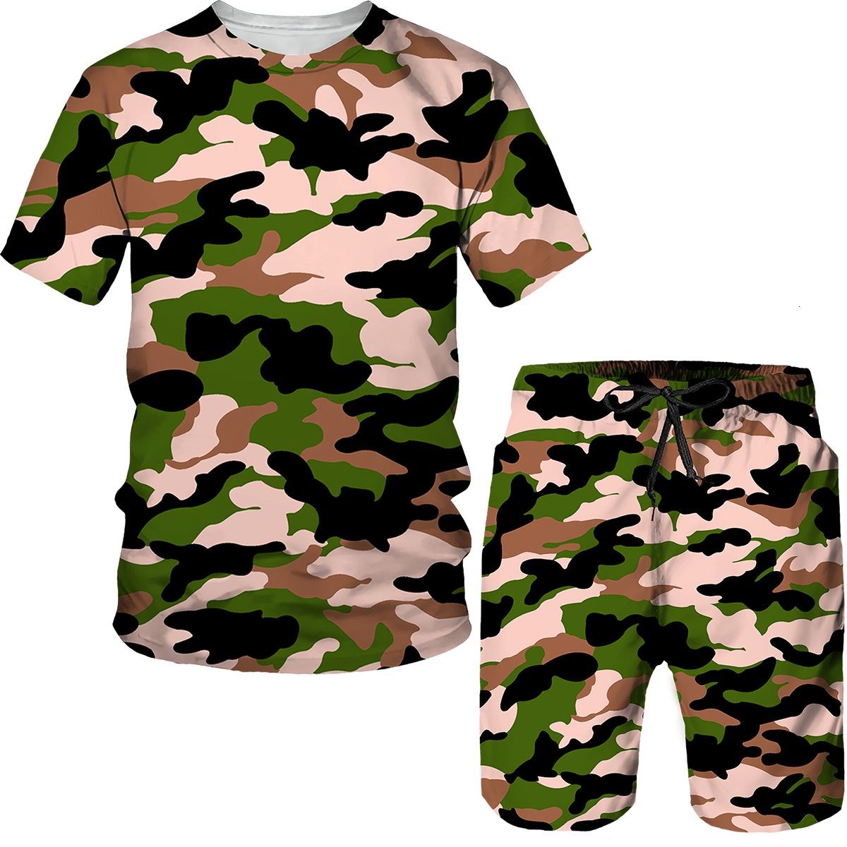 Completi mimetici da uomo, t-s - Street Fashion Tshirt recensione e prezzo