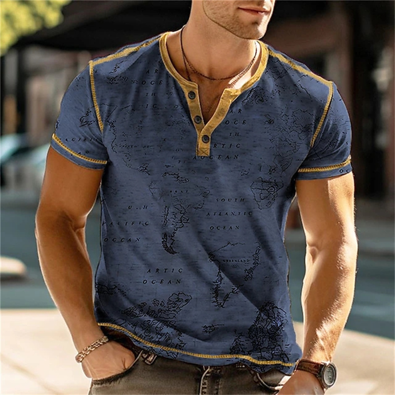 Camicie Henry da uomo con stam - Street Fashion Vintage recensione e prezzo