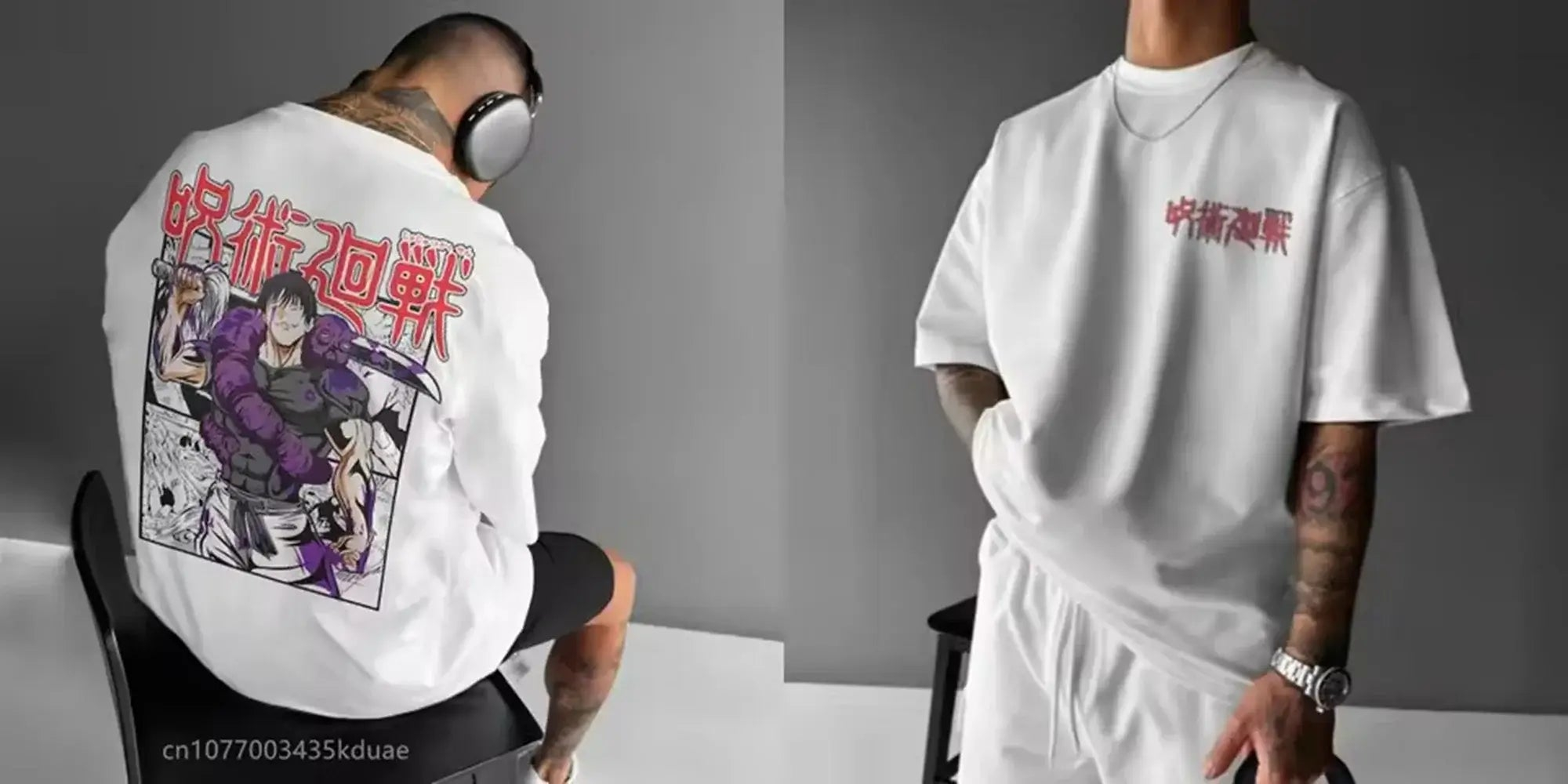 T-shirt Jujutsu Kaisen con Gra - Street Fashion Japan recensione e prezzo
